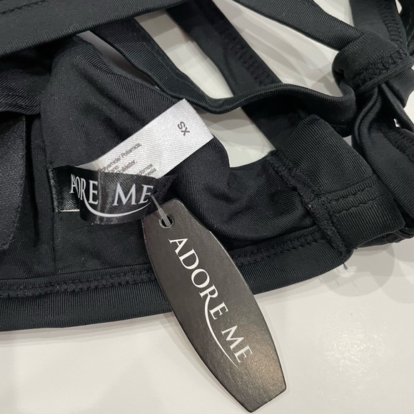 Adore Me NWT black halter cages bikini top XS - Picture 6 of 8